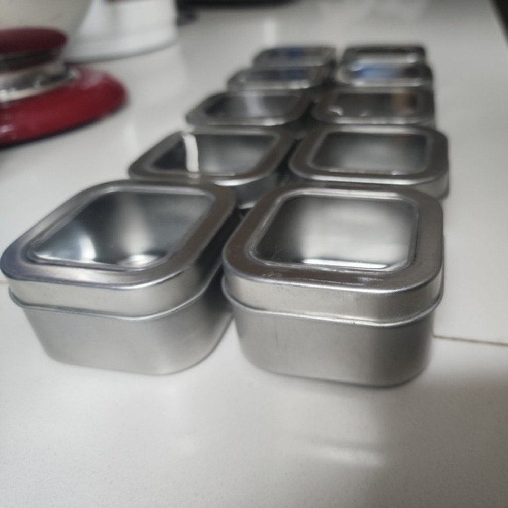 48pc Small Tins 2 Oz. With Window use‎ for candy or spices Organize spices - Picture 4 of 7